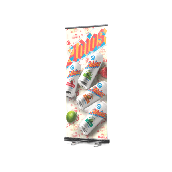 Adios Drinks Standing Banner (33" x 81")