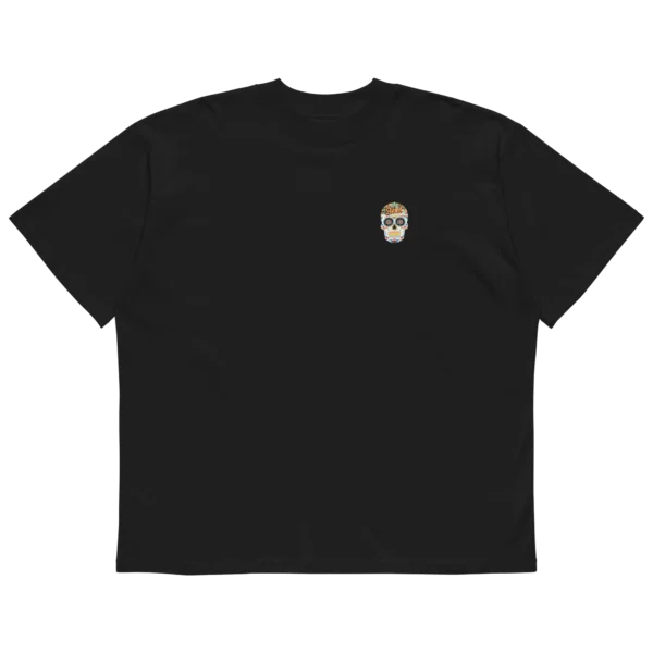 Unisex organic oversized high neck t-shirt